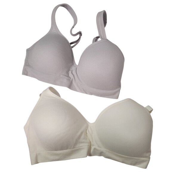 Carole Hochman Seamless Wire-Free Molded Cups Comfort Bra 2-Pack Small - Picture 1 of 14